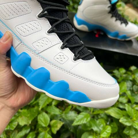 Jordan Air Jordan 9 Retro FQ8992 101 Summit White Black Blue EUR 42 5 Basketball Shoe - Men's (BS-86742)