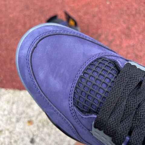 Jordan Air Jordan 4 Retro FV5029 500 Imperial Purple Black Grey Yellow US 8 UK 7 EUR 41 Basketball Shoe - Men's (BS-87259)