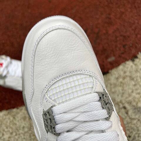 Jordan Air Jordan 4 CT8527-100 White Grey Black Basketball Shoe (BS-87257)