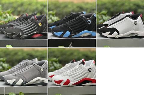 Jordan Air Jordan 14 Retro 487471-100 White Black Varsity Red EU 43 Basketball Shoe - Men's (BS-87331)