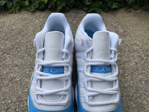 Jordan Air Jordan 11 Low FV5104-100 White University Blue Ice Blue Basketball Shoe (BS-87321)
