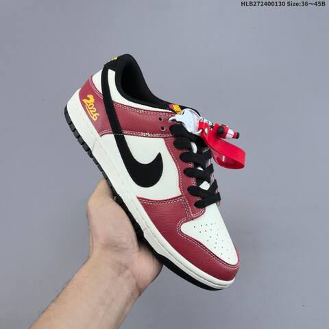 Nike Dunk Low Retro DIY 2026 Year Of The Horse Sail Red Black Yellow EU 36-45 Skate Shoe - Unisex (BS-61642)