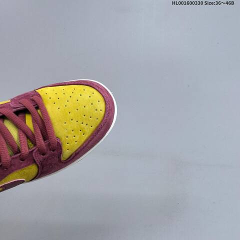 Nike SB Dunk Low Dark Team Red Sequoia Burgundy Yellow Sail Dark Navy EU 36-46 Skate Shoe - Unisex (BS-61032)