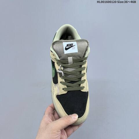 Nike SB Dunk Low Khaki Black Dark Green Gum Brown EU 36-46 Skate Shoe - Unisex (BS-61870)