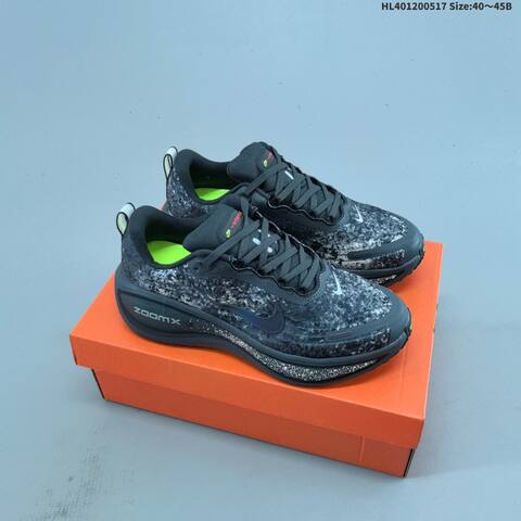 Nike Vomero Plus ReactX Air Zoom Dark Grey Black White Neon Green EU 40-45 Running Shoe - Men's (BS-60301)