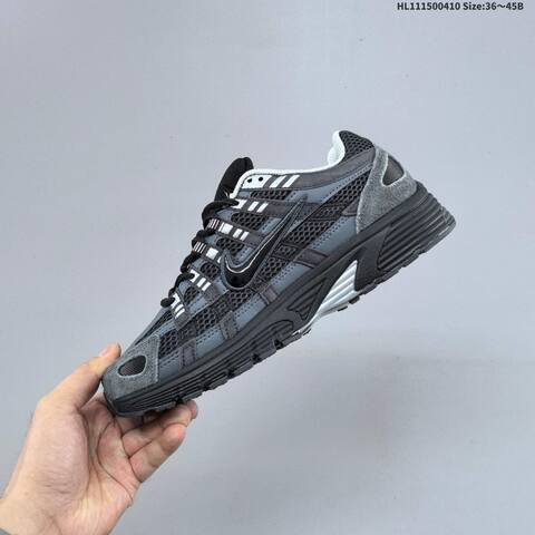 Nike P-6000 Black Dark Grey Light Grey White EU 36-45 Running Shoe - Unisex (BS-60831)