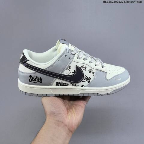 Nike Dunk Low White Red Gray Black EU 36-45 Skate Shoe - Unisex (BS-61837)