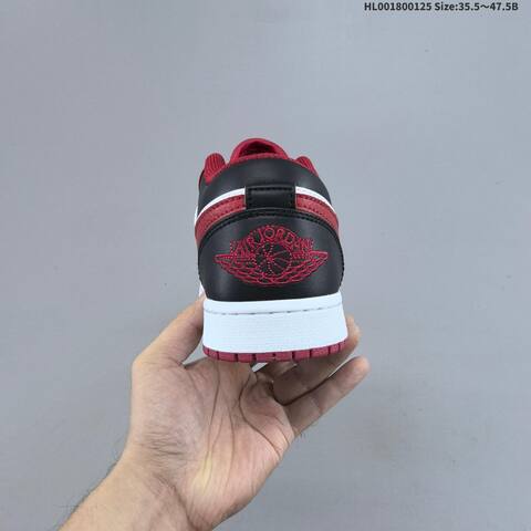 Air Jordan 1 Low Reverse Black Toe AIR JORDAN 1 Aj1 Lifestyle (BS-66842)