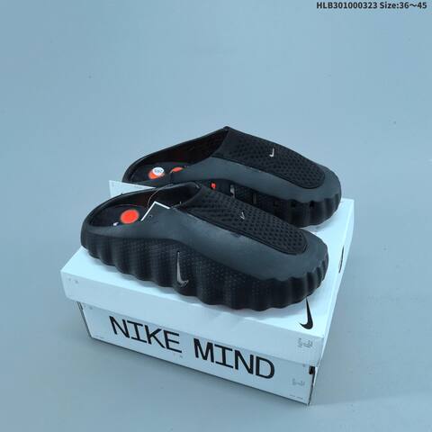 Nike Mind 001 Recovery Slide Off White Black Silver Orange EU 36-45 Slides - Unisex (BS-61178)