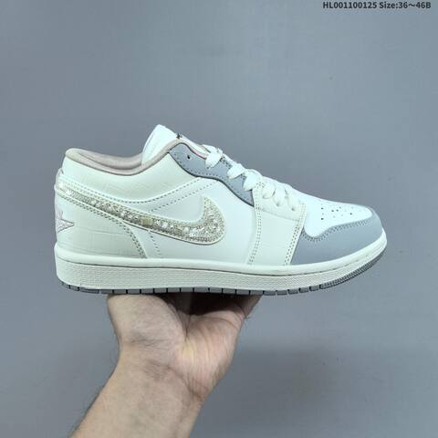 Air Jordan 1 Low Soft Pearl WMNS AIR JORDAN 1 Aj1 Lifestyle (BS-66843)