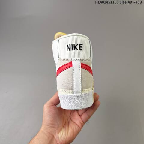 Nike SB Blazer Zoom Mid Pro QS Grant Taylor White Beige Red Yellow EU 40-45 Skate Shoe - Men's (BS-63878)