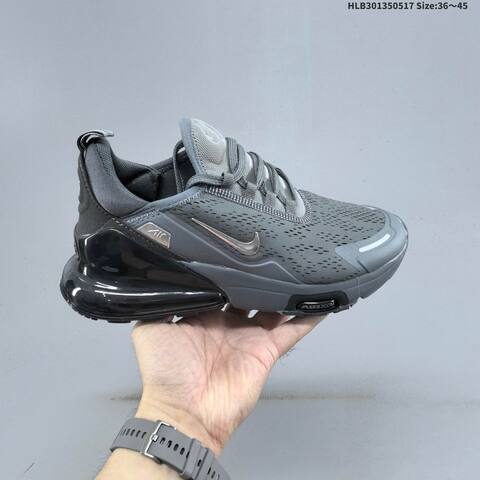 Nike Air Max 270 Flyknit Purple Grey Black Rose Gold EU 36-45 Running Shoe - Unisex (BS-60311)