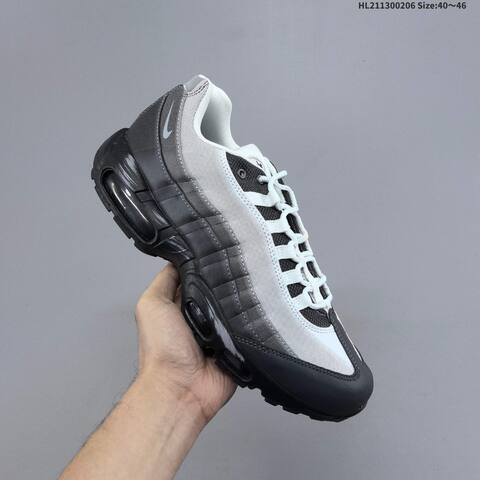 Nike Air Max 95 TT White Black Dark Grey EU 40-46 Running Shoe - Men's (BS-61509)