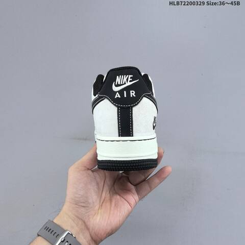 Nike Air Force 1 07 LV8 CS5288-095 Off White Black EU 36-45 Sneaker - Unisex (BS-61051)