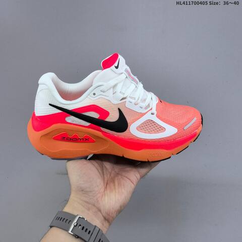 Nike Structure Plus ReactX Air Zoom White Black Grey Orange Red EU 36-45 Running Shoe - Unisex (BS-60921)