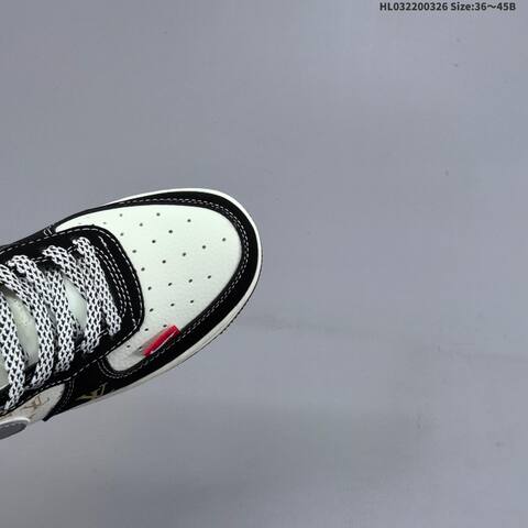 Nike Air Force 1 07 LV8 Black White Grey Gold EU 36-45 Sneaker - Unisex (BS-61118)