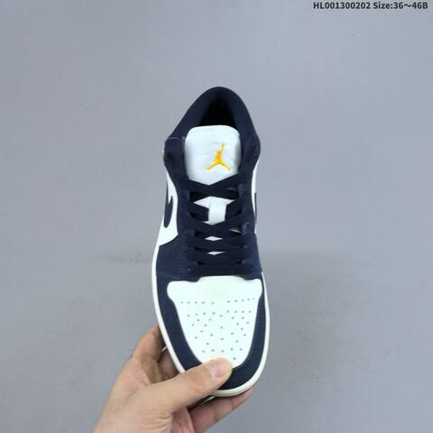 Air Jordan 1 Low Obsidian Suede AIR JORDAN 1 Aj1 Lifestyle (BS-66720)
