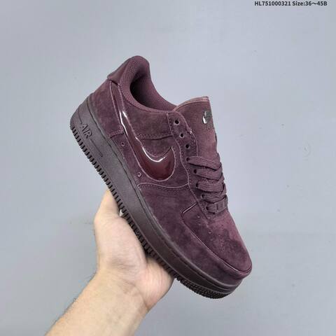 Nike Air Force 1 07 Burgundy Light Gray EU 36 45 Sneaker EU 36-45 - Unisex (BS-61205)