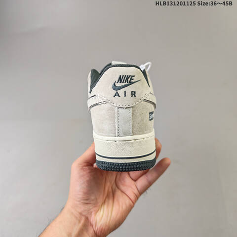 Nike Air Force 1 Low Light Grey Dark Grey White EU 36-45 Sneaker - Unisex (BS-63074)