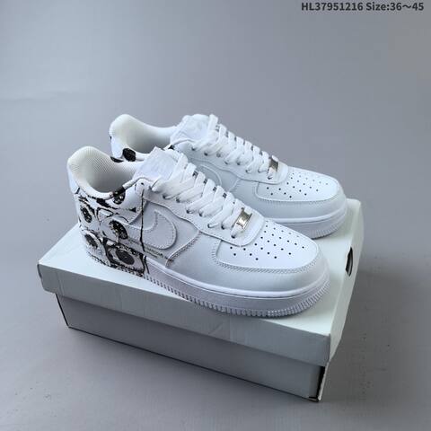 Nike Air Force 1 07 White Gold Black EU 36-45 Sneaker - Unisex (BS-62634)