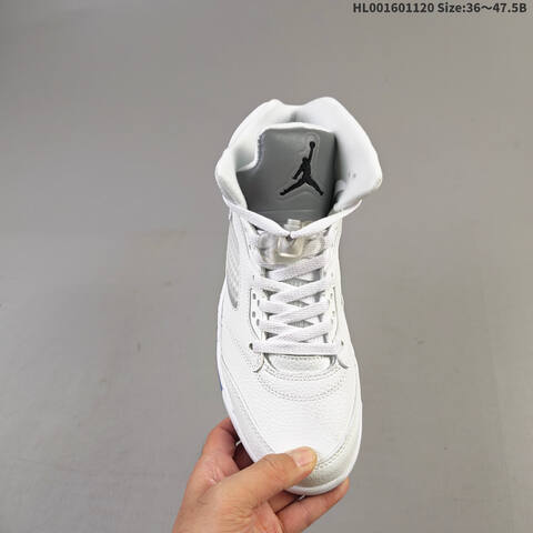 Air Jordan 5 Retro Metallic White Replica AIR JORDAN 5 Aj5 Lifestyle (BS-67756)