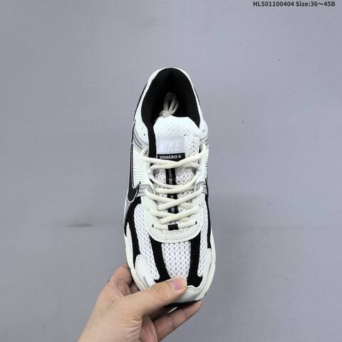 Nike Zoom Vomero 5 HQ1182 001 White Black Grey Sail EU 36-45 Running Shoe - Unisex (BS-60936)