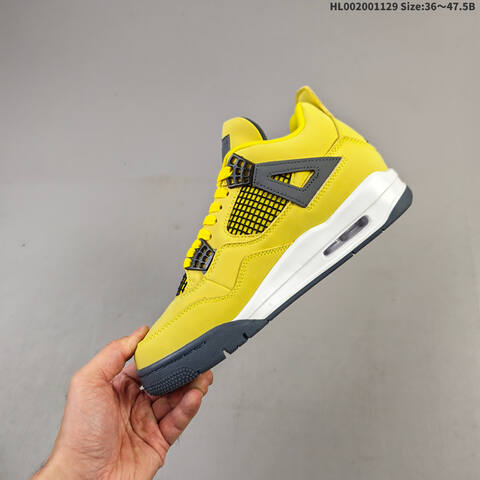 Air Jordan 4 Retro Tour Yellow AIR JORDAN 4 Aj4 4 2006 Jorda Lifestyle (BS-67614)