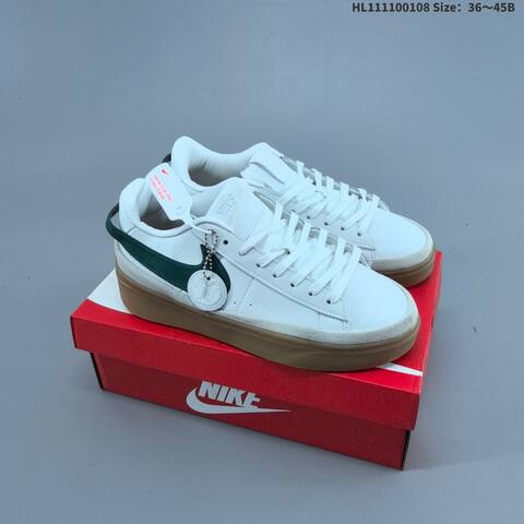Nike Blazer Phantom Low White Red Brown EU 36-45 Skate Shoe - Unisex (BS-62132)