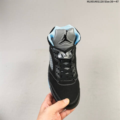 Air Jordan 5 Retro Black University Blue Replica AIR JORDAN 5 Aj5 Lifestyle (BS-67638)