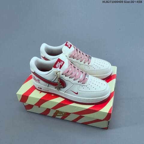 Nike Air Force 1 07 LV8 White Black Gold EU 36-45 Sneaker - Unisex (BS-60852)
