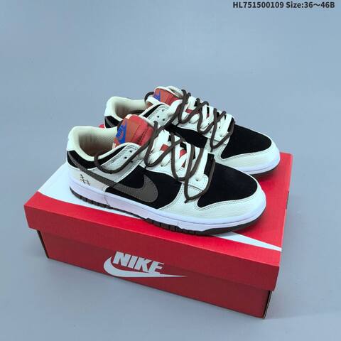 Nike Dunk Low Off White Brown EU 36-46 Skate Shoe - Unisex (BS-62102)