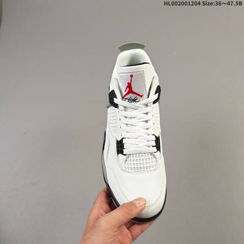Air Jordan 4 Retro OG White Cement Replica AIR JORDAN 4 Aj4 Lifestyle (BS-67534)