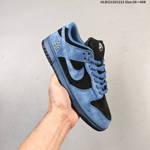 Nike SB Dunk Low Pro Black Blue EU 36-46 Skate Shoe - Unisex (BS-62721)