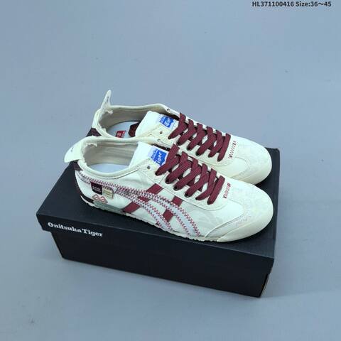 Onitsuka Tiger Mexico 66 Slip On Cream White Light Blue Silver EU 36-45 Sneaker Casual Sneakers - Unisex (BS-68903)