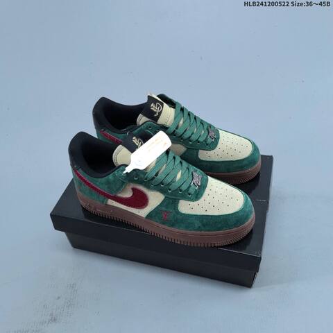 Nike Air Force 1 Low Brown Blue Green Orange Black EU 36-45 Skate Shoe - Unisex (BS-60223)