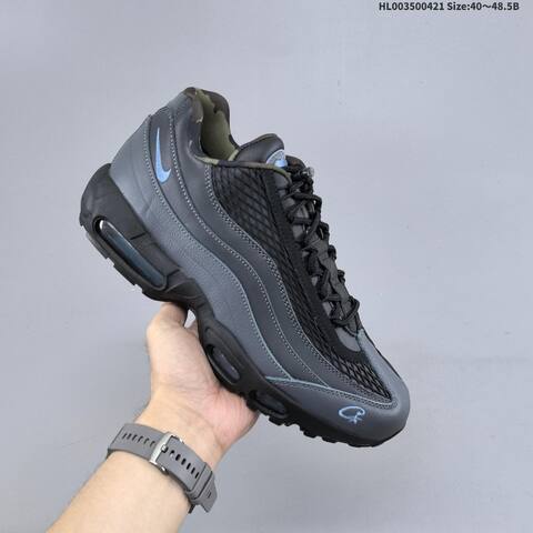 Nike Air Max 95 Corteiz Les Bleus Black Dark Grey Light Blue Olive Green EU 40-48 5 Sneaker - Men's (BS-60599)