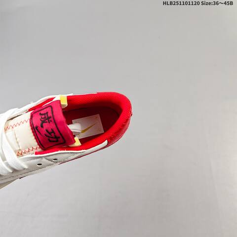 Nike Blazer Low 77 Jumbo White Red Sail EU 36-45 Skate Shoe - Unisex (BS-63381)