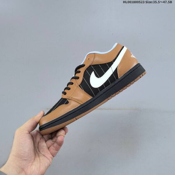 Jordan Air Jordan 1 Low Light British Tan / Black / White / Light Blue 35.5~47.5B lifestyle