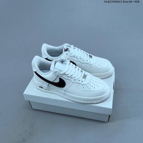 Nike Air Force 1 07 White Light Blue Dark Blue EU 36-45 Sneaker - Unisex (BS-60353)