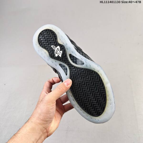 Nike Air Foamposite One black white ice blue EU 40-47 basketball shoe
