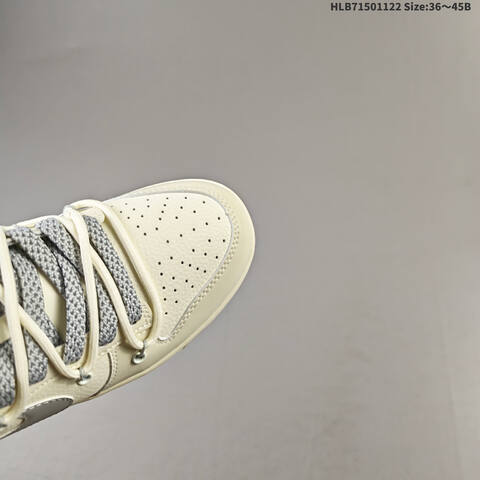 Nike SB Dunk Low Supreme DIY Off White Grey Red EU 36-45 Skate Shoe - Unisex (BS-63273)