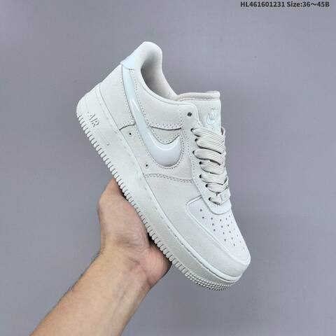 Nike Air Force 1 07 Light Grey White EU 36-45 Sneaker - Unisex (BS-62304)