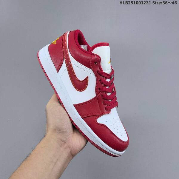 Jordan Air Jordan 1 Low red/white 36~46 basketball
