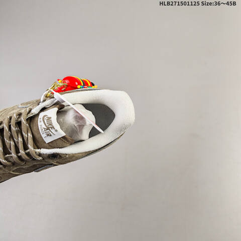 Nike Air Force 1 07 LV8 DY9867-103 Khaki Brown White EU 36-45 Sneaker - Unisex (BS-63104)