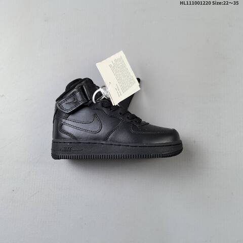 Nike Air Force 1 07 Mid Black Wheat Brown EU 22-35 Sneaker - Women's (BS-62536)