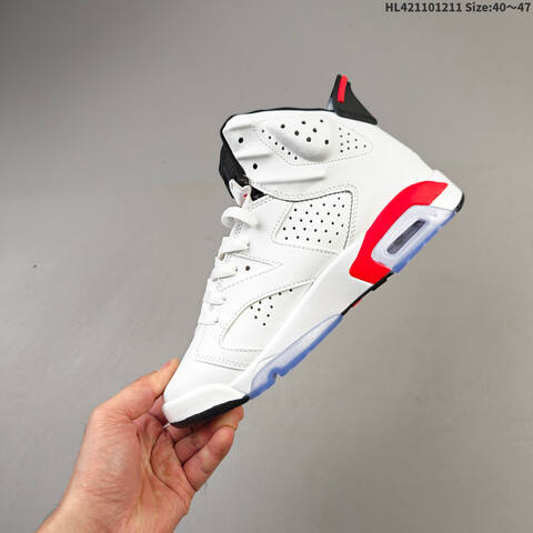 Air Jordan 6 Retro Infrared White AIR JORDAN 6 Aj6 Lifestyle (BS-67496)