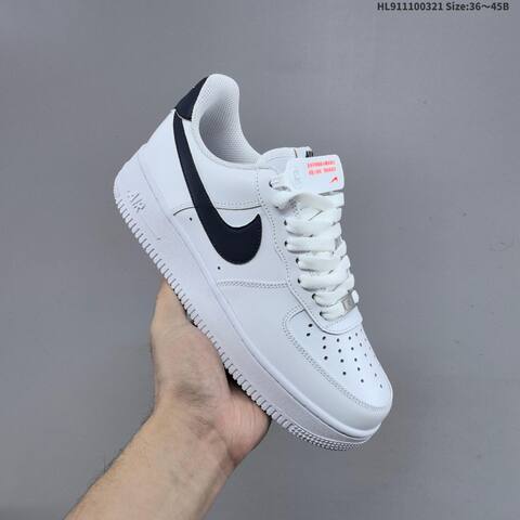Nike Air Force 1 07 White Dark Blue EU 36-45 Sneaker - Unisex (BS-61212)