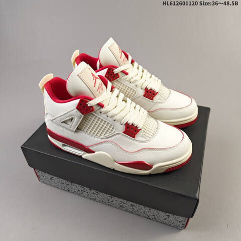 Air Jordan 4 Retro Sierra Red WMNS AIR JORDAN 4 Aj4 Lifestyle (BS-67762)