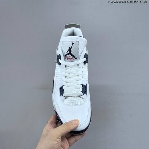 Air Jordan 4 Retro Midnight Navy AIR JORDAN 4 Aj4 Lifestyle (BS-66484)