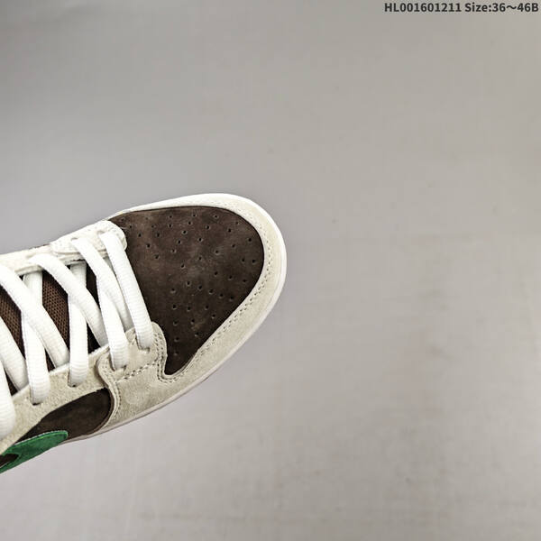 Nike SB Dunk Low Pro white brown green EU 36-46 skate shoe